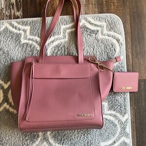 Steve Madden Mauve Tote with Coin Pouch